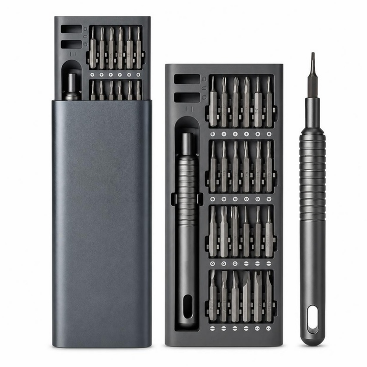 25-in-1 Precision Screwdriver Set for Electronics Repair - fundo branco