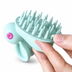 Soft Silicone Shampoo Brush for Kids - fundo branco