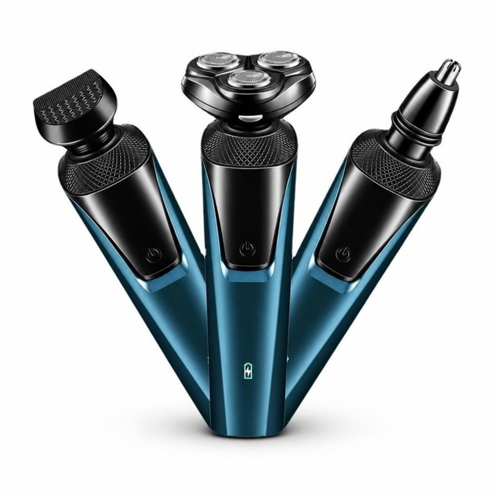 3-in-1 Electric Razor & Trimmer for Men - fundo branco