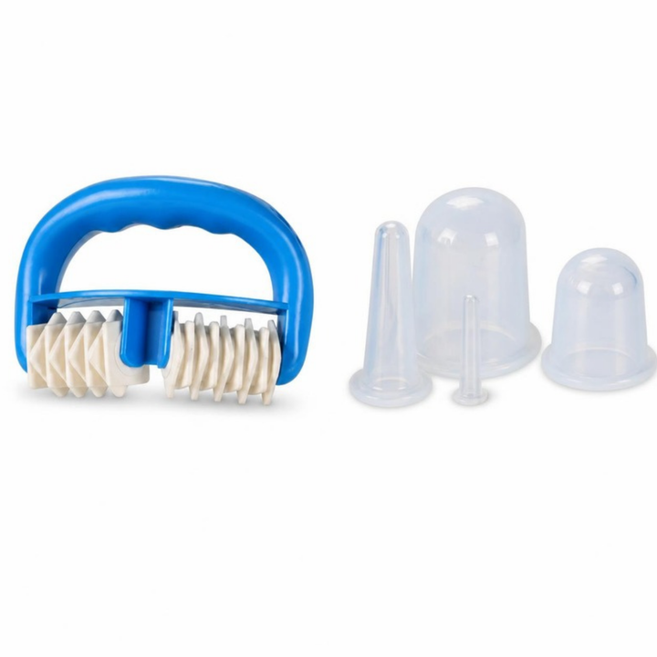 5-Piece Vacuum Cupping & Roller Massager Set - fundo branco
