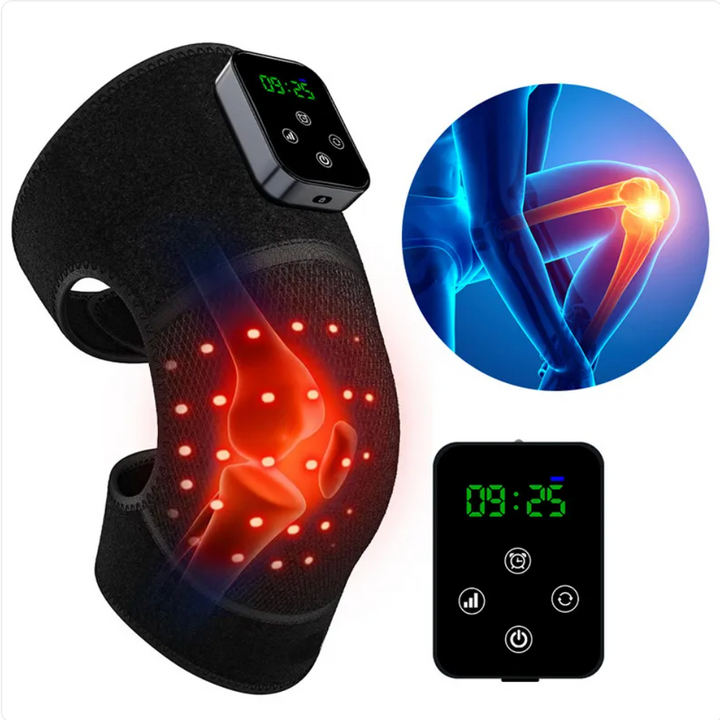 Infrared knee comfort wrap with red light therapy
