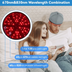LED red light scalp massager for hair health
