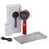 Red light scalp massager for hair oiling and scalp stimulation