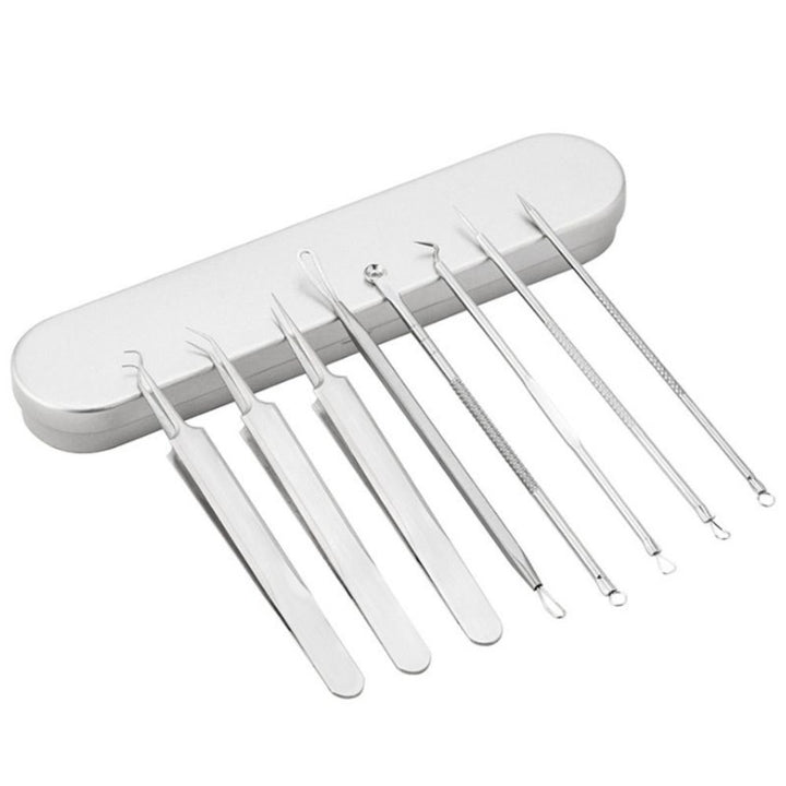 8-piece blackhead and blemish extractor tool set