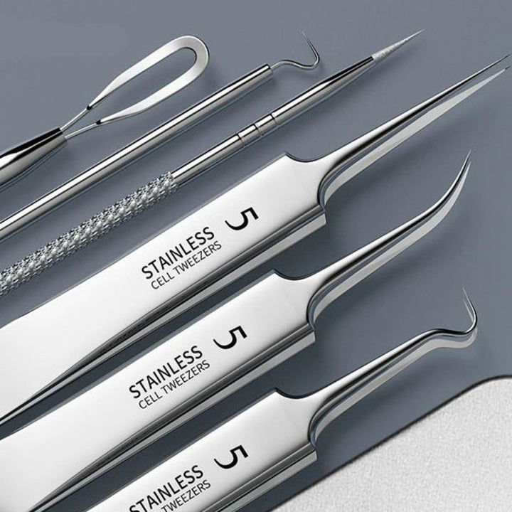 8-piece blackhead and blemish extractor tool set