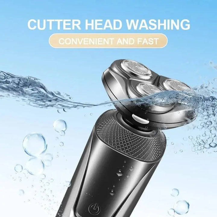 3-in-1 electric razor and trimmer for men, cordless rechargeable grooming tool