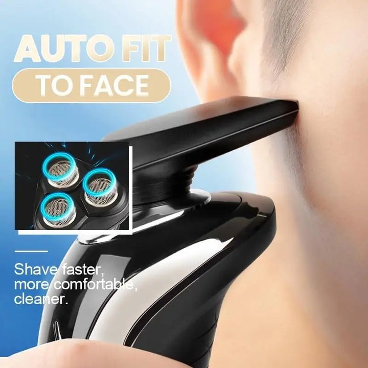 3-in-1 electric razor and trimmer for men, cordless rechargeable grooming tool