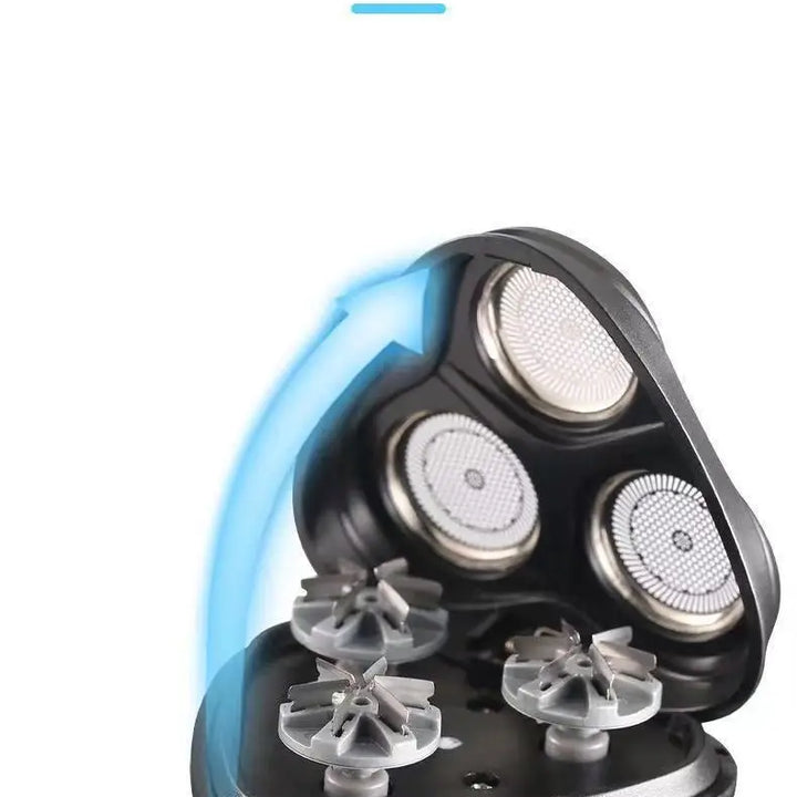 3-in-1 electric razor and trimmer for men, cordless rechargeable grooming tool