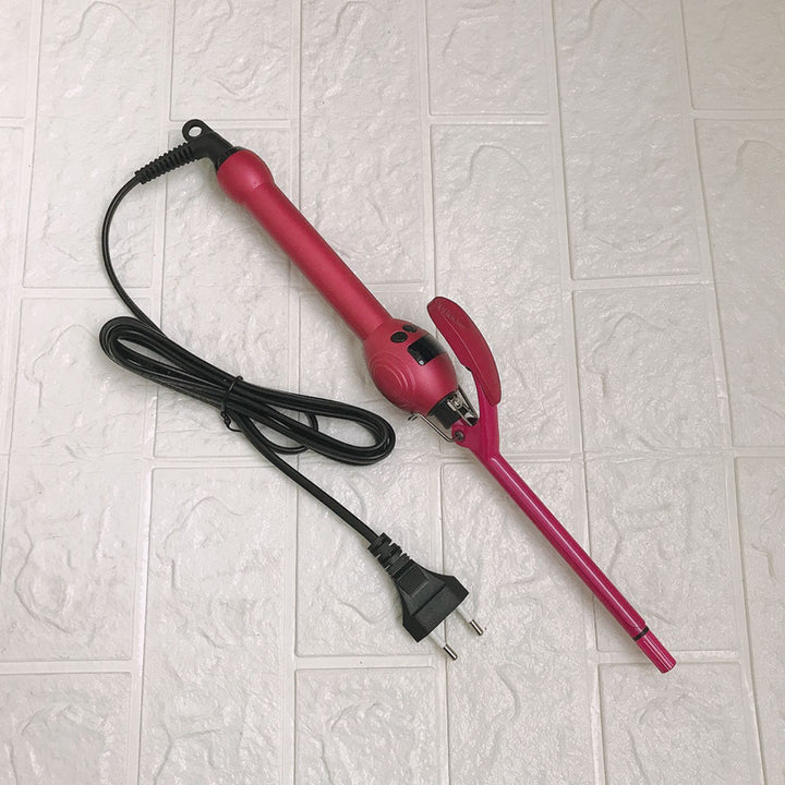 Professional 9mm curling wand with LCD temperature display
