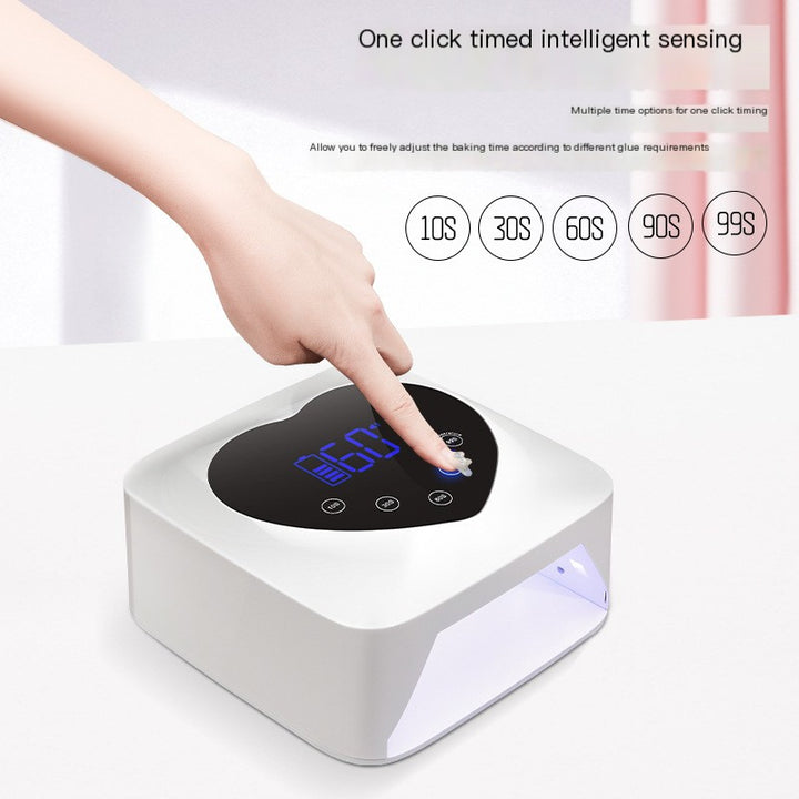 Cordless rechargeable LED nail lamp for curing gel polish