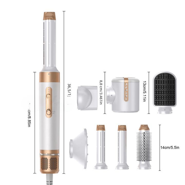 7-in-1 high-speed hot air styling brush
