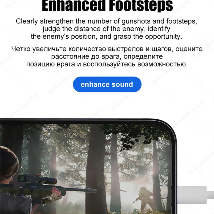USB-C wired earbuds with microphone