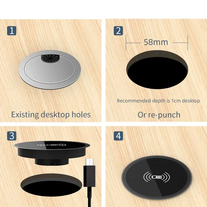 Embedded Desktop Wireless Charger – packaging (view 2)