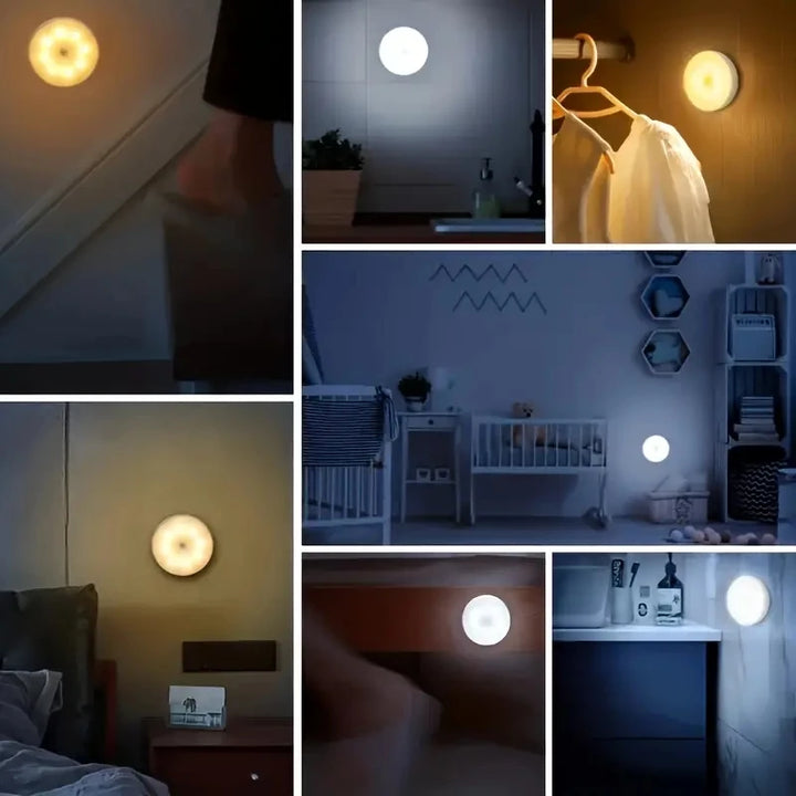 Wireless motion sensor LED night light