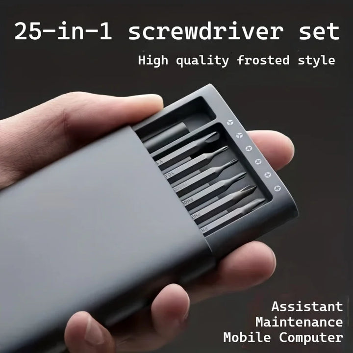 25-in-1 precision screwdriver set for electronics repair