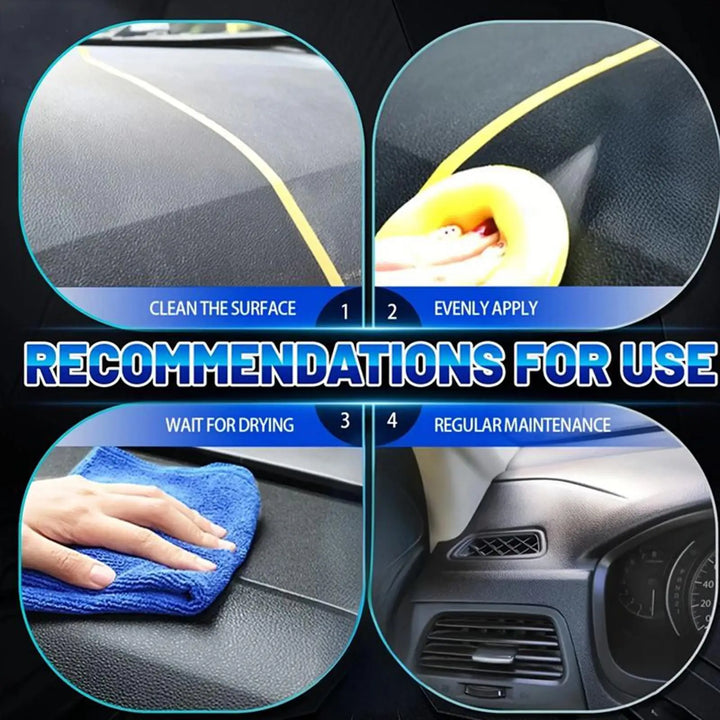 Car and motorcycle trim restorer wax