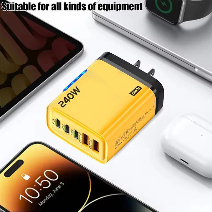 120W GaN 5-port fast wall charger