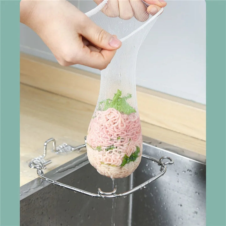 Fine Mesh Kitchen Sink Strainer – disposal demonstration (view 2)