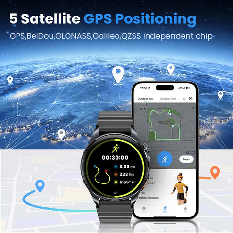 HAYLOU Watch 4S GPS smartwatch with AMOLED display