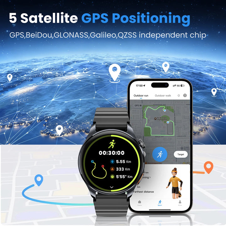 HAYLOU Watch 4S GPS smartwatch with AMOLED display