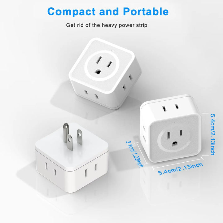 5-outlet wall extender, UL certified power splitter