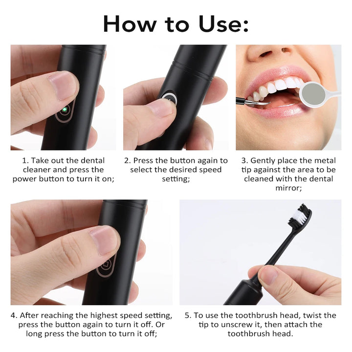Electric Sonic Tooth Cleaner &amp; Tartar Remover