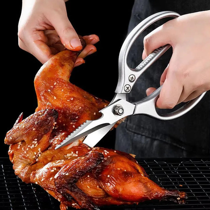 Heavy-duty multifunctional stainless steel kitchen scissors