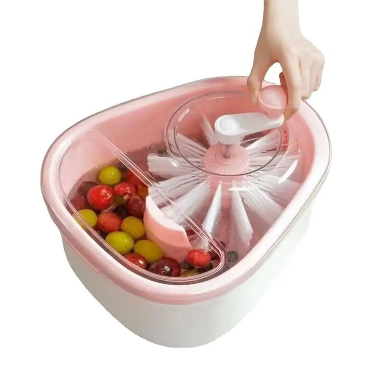 Fruit & Vegetable Cleaner Spinner – spinning in action (view 3)