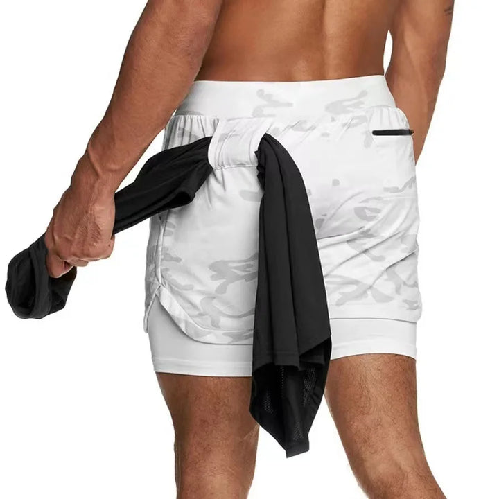 Men's 2-in-1 Quick-Dry Running Shorts with Liner