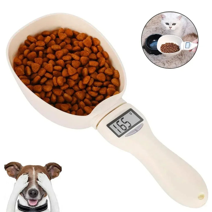Digital Pet Food Scale with Measuring Scoop – battery compartment (view 2)