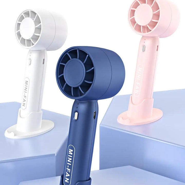 Mini handheld turbo fan, USB rechargeable portable fan