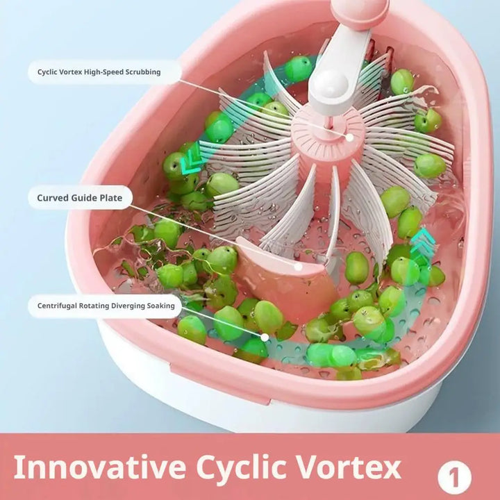 Fruit & Vegetable Cleaner Spinner – full set view (view 2)