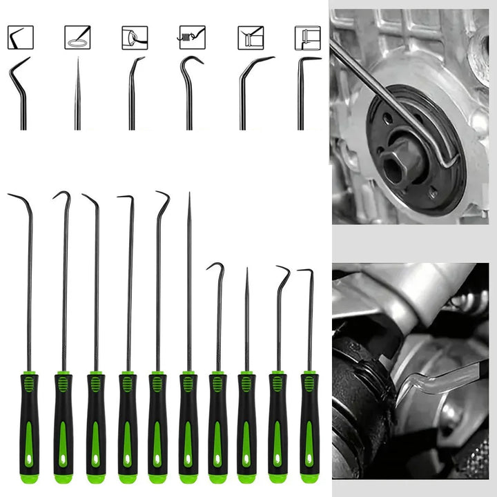 Precision pick and hook set for auto seal removal
