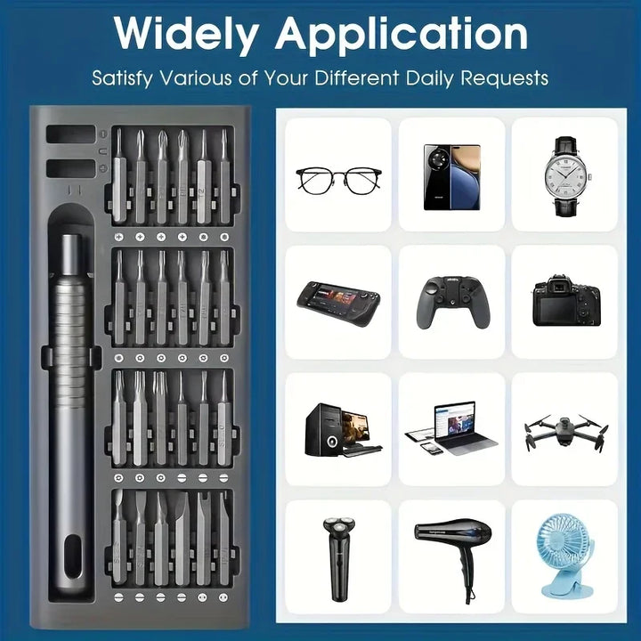 25-in-1 precision screwdriver set for electronics repair