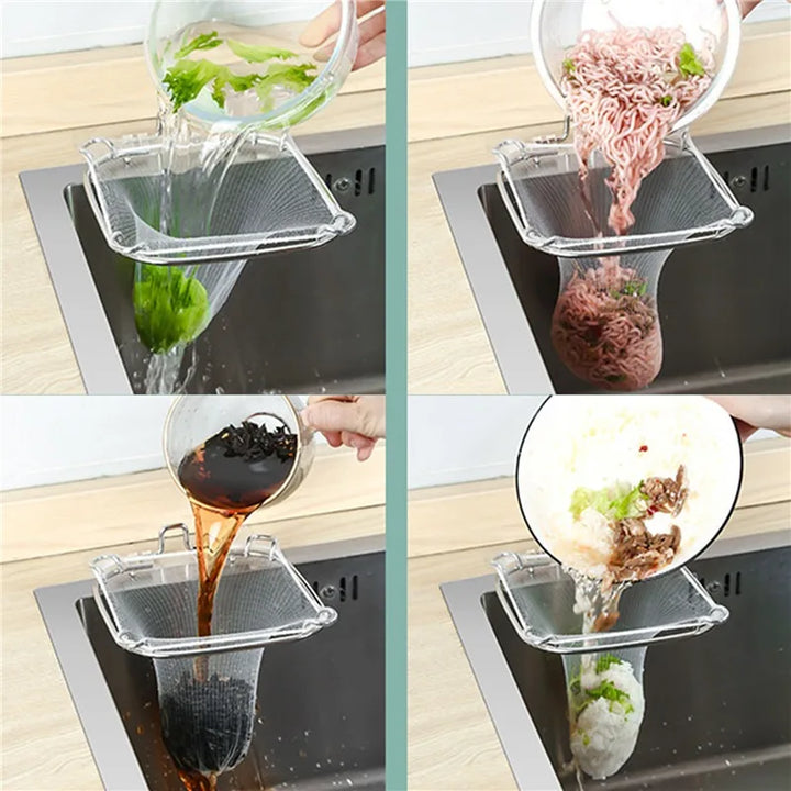 Fine Mesh Kitchen Sink Strainer – disposal demonstration (view 3)