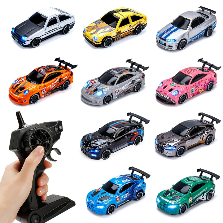 1/64 Scale High-Speed Drift RC Car – LED lights on