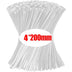 Self-Locking Nylon Cable Ties, Assorted Sizes