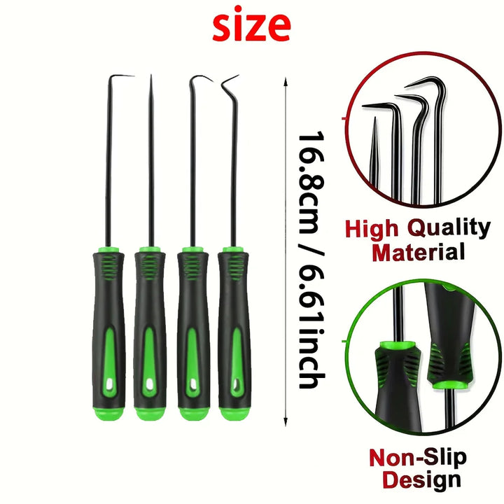 Precision pick and hook set for auto seal removal
