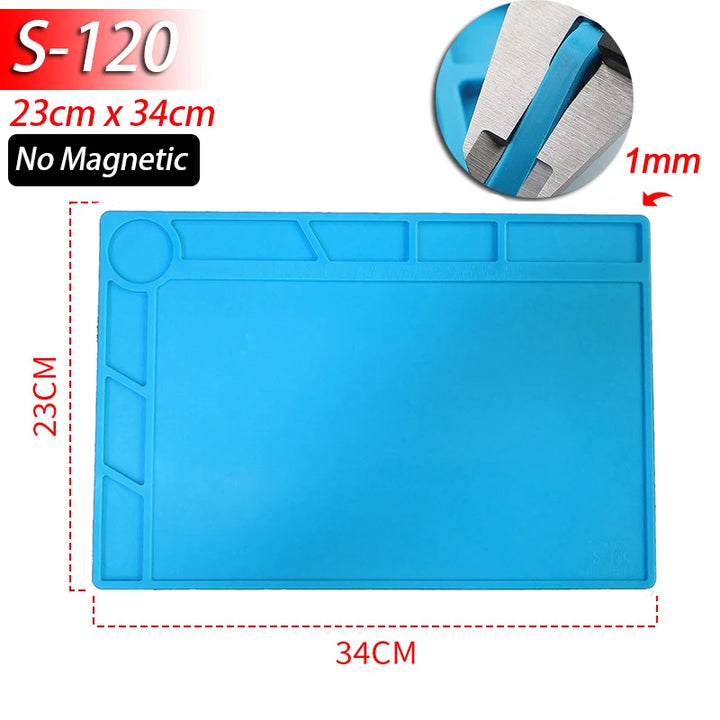 Heat-Resistant Silicone Soldering Mat with Anti-Static Surface