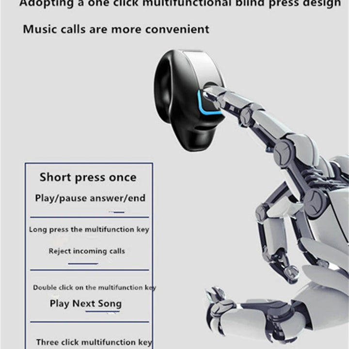 Bone Conduction Clip-On Earphone