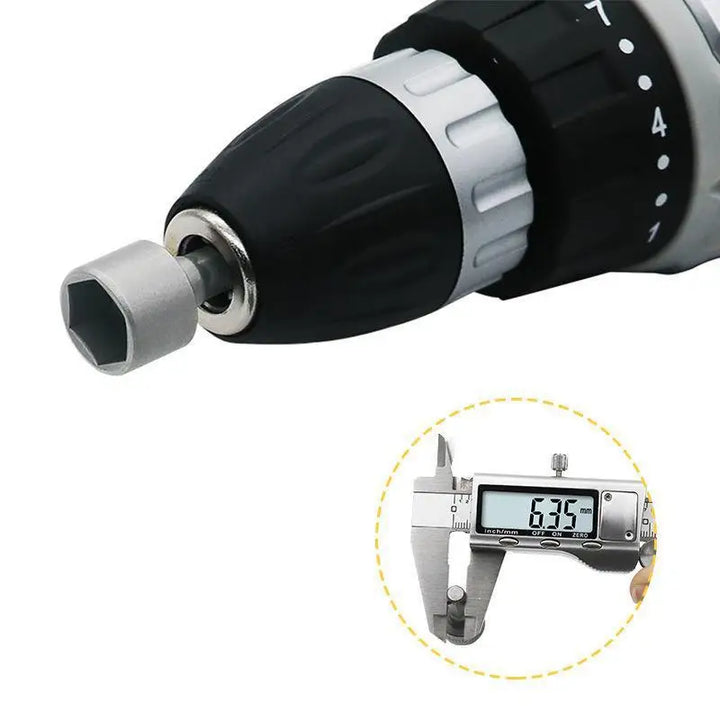 9-piece hex socket and nut driver bit set