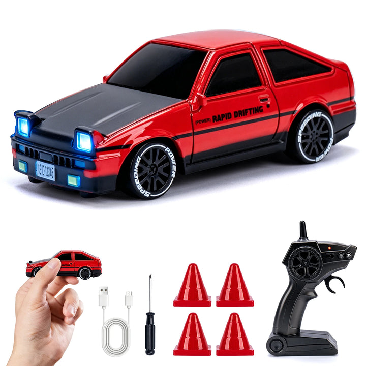 1/64 Scale High-Speed Drift RC Car – size comparison in hand (view 5)