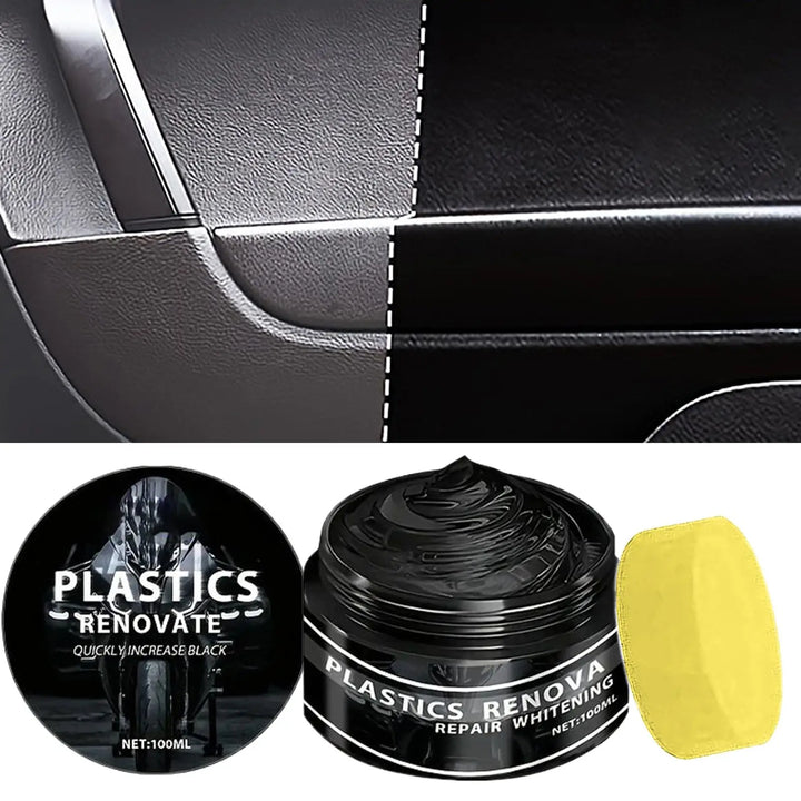 Car and motorcycle trim restorer wax