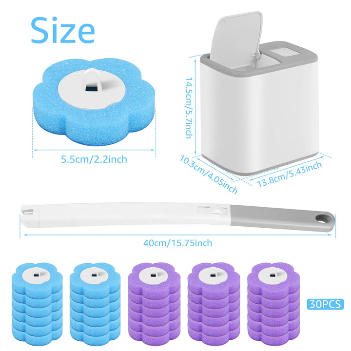 Disposable Toilet Brush Head Refills – bathroom holder view