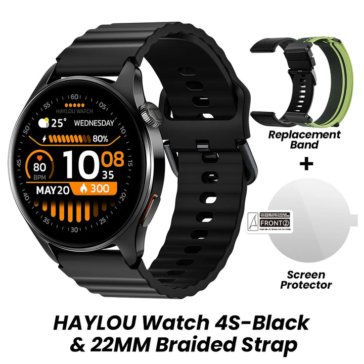 HAYLOU Watch 4S GPS Smartwatch with AMOLED Display