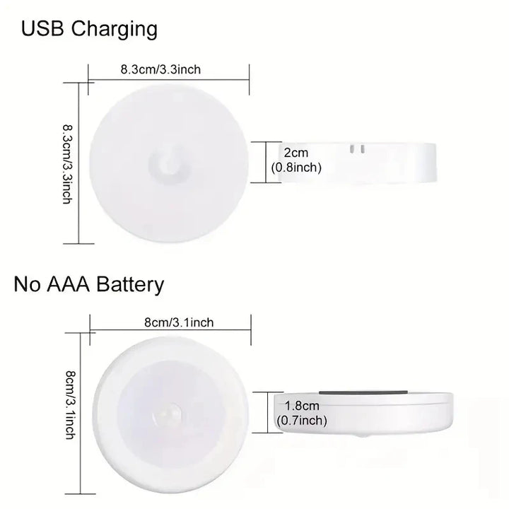 Wireless motion sensor LED night light