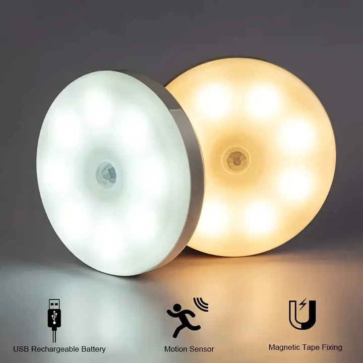 Wireless motion sensor LED night light