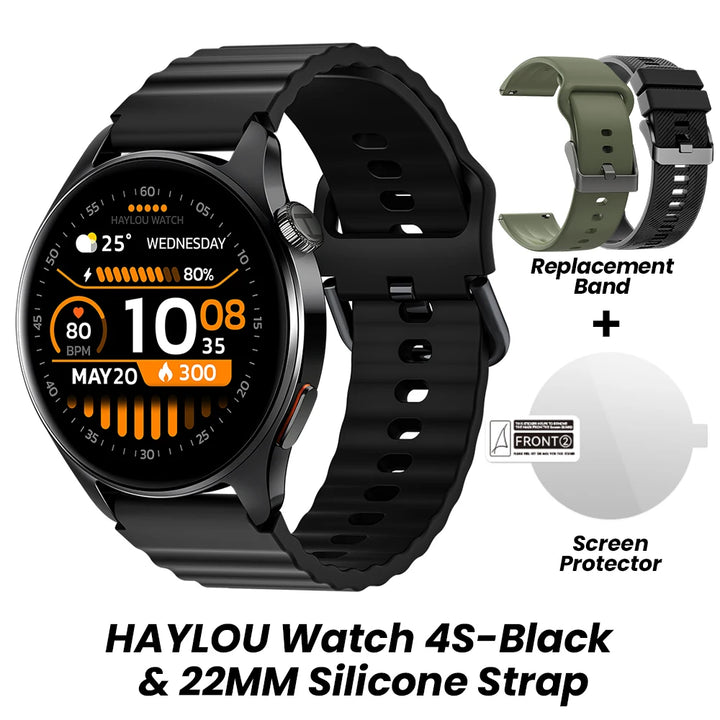HAYLOU Watch 4S GPS Smartwatch with AMOLED Display
