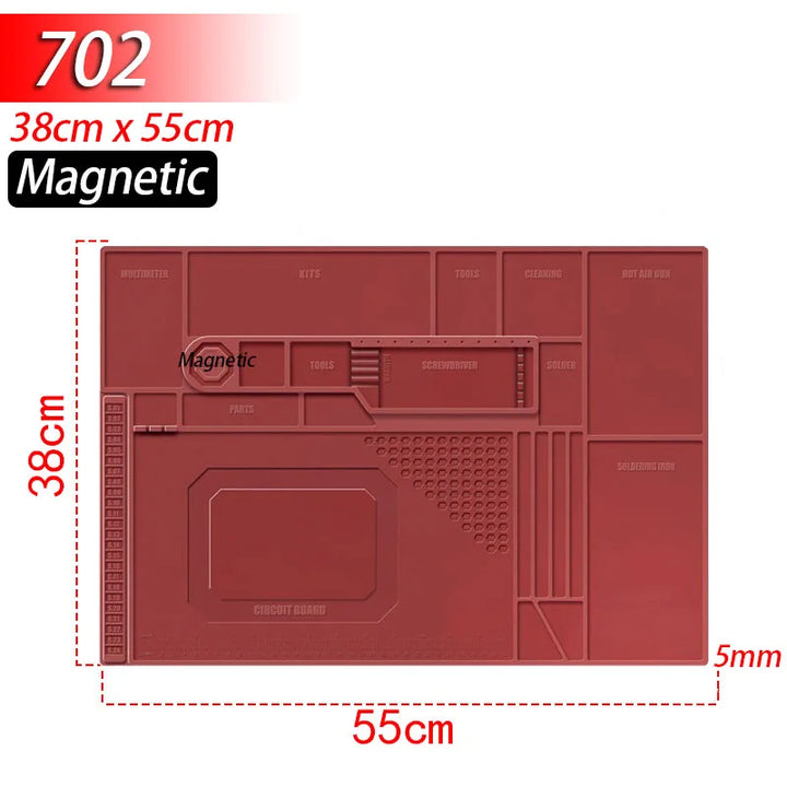 Heat-Resistant Silicone Soldering Mat with Anti-Static Surface