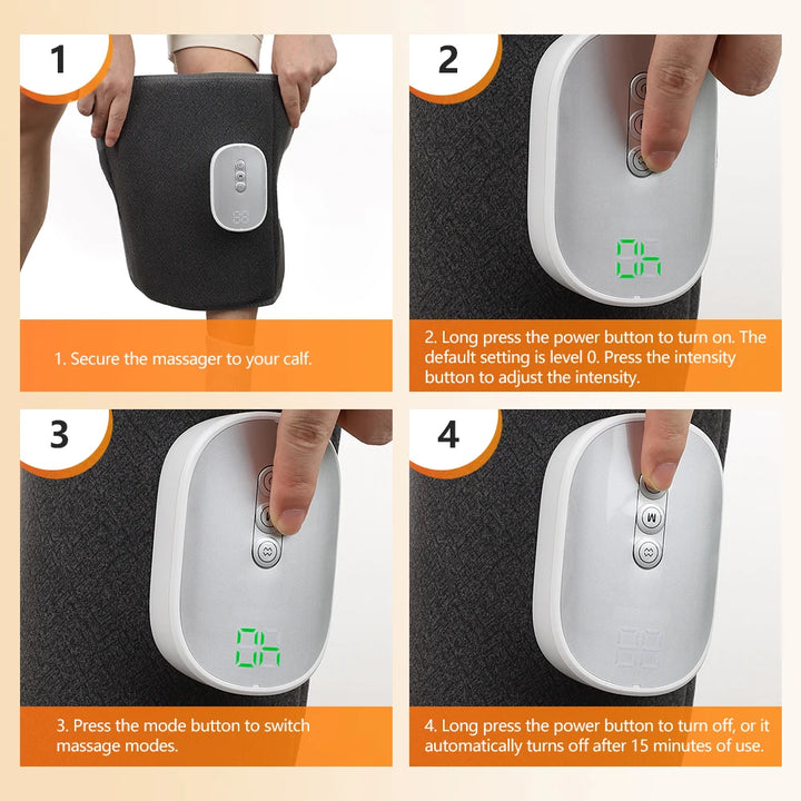 Wireless Air Compression Calf Massager with Heat